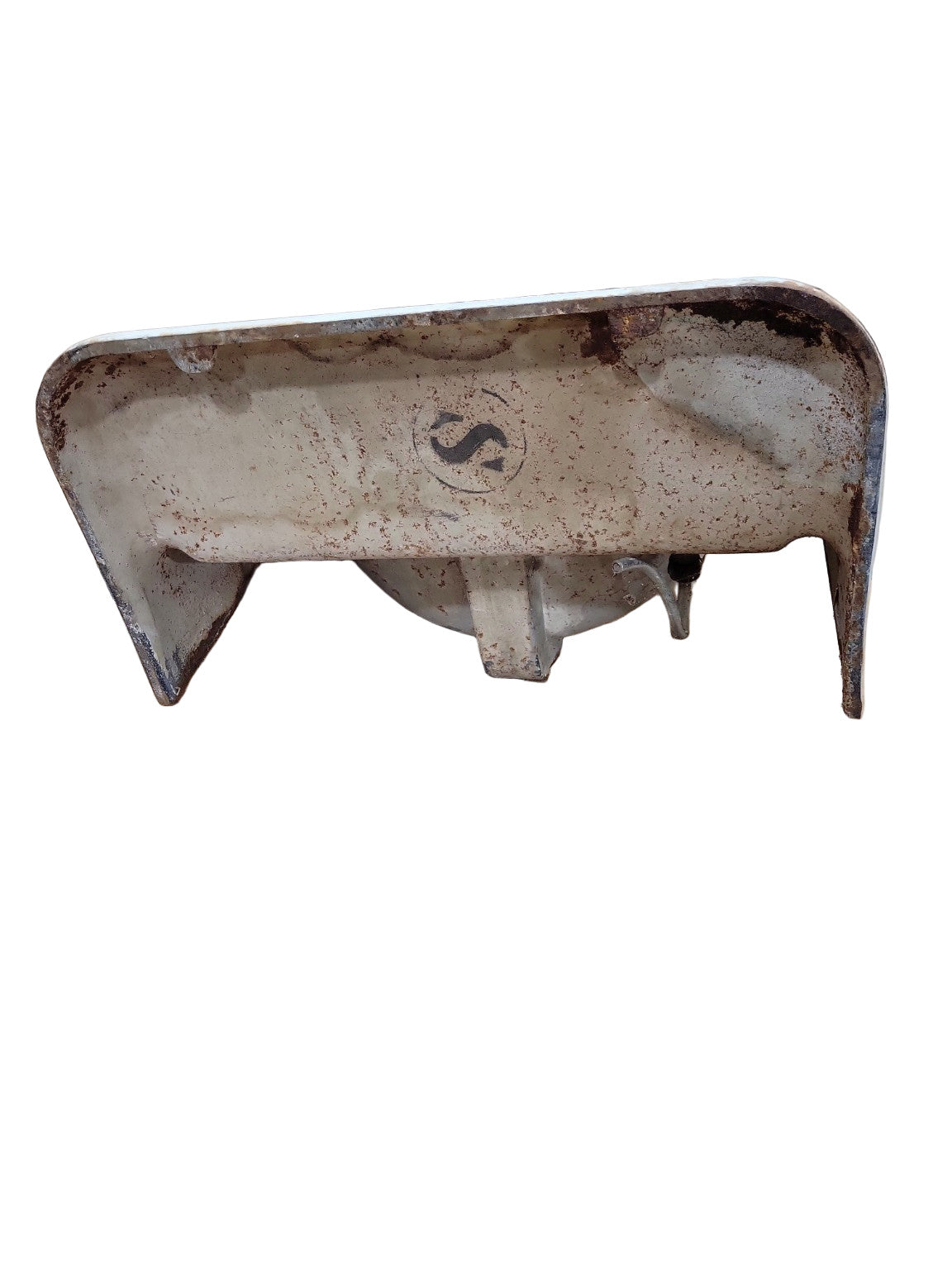 Antique Standard Enameled Cast Iron Wall-Mount Sink with Chrome Cross Handles – 21" x 18½" x 15"