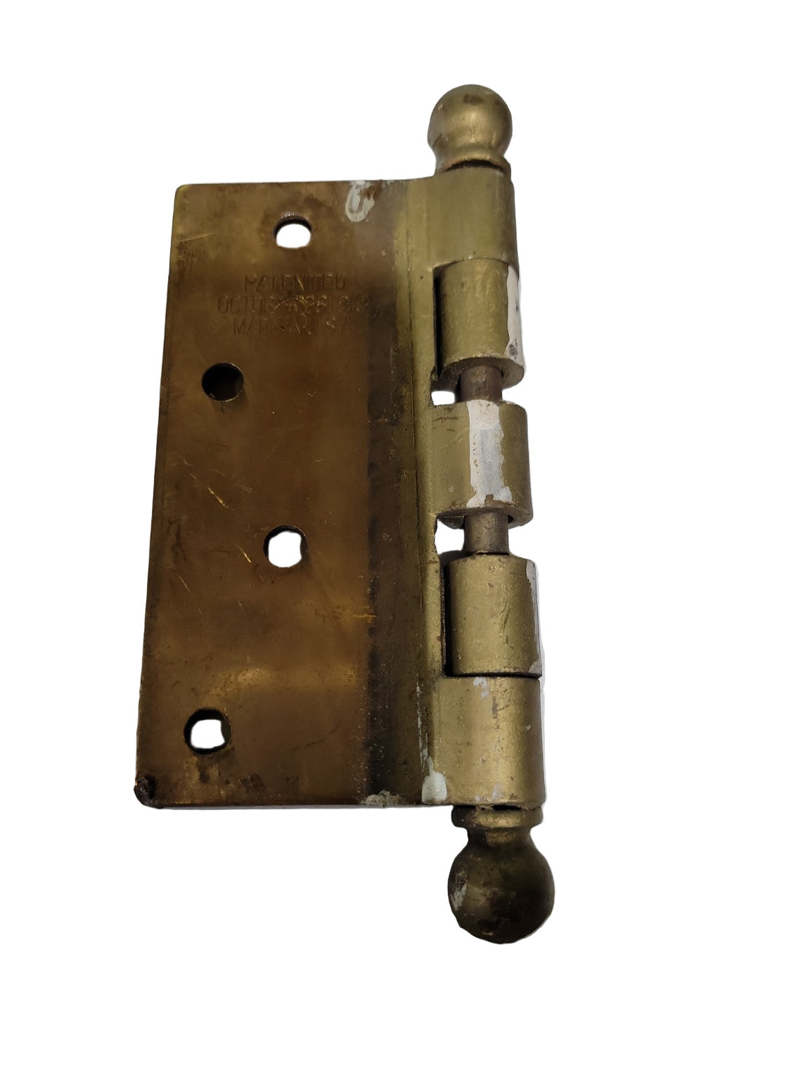 Vintage National Steel Door Hinges – Set of 3 (4½" x 4½")