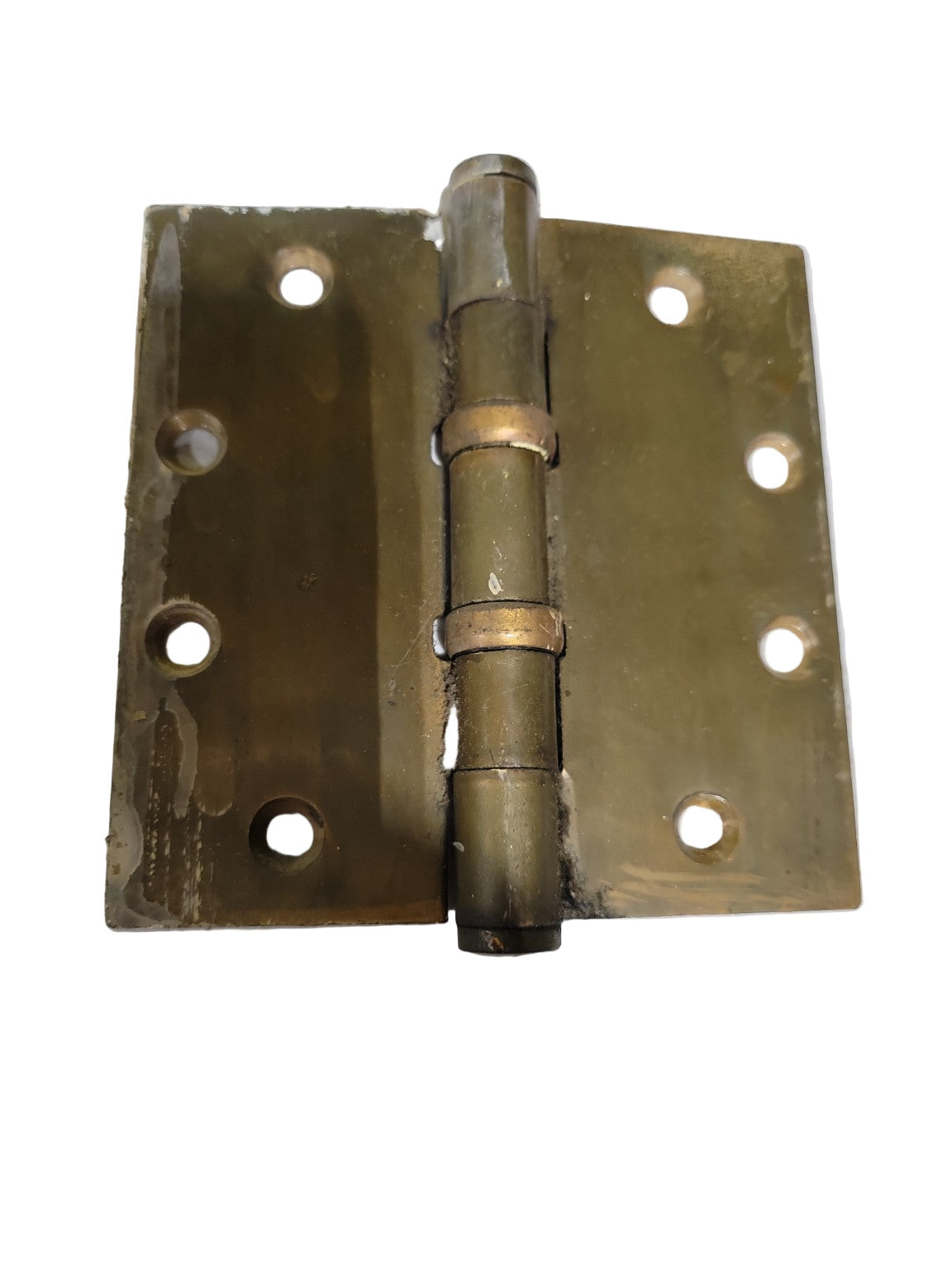 Vintage Brass Commercial Door Hinges – Set of 3 (4½" x 4½")