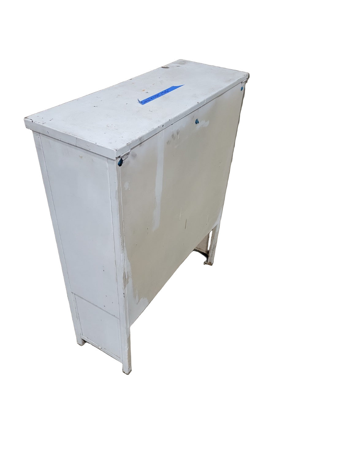 Vintage Perforated Metal Radiator Cover – White Painted Finish