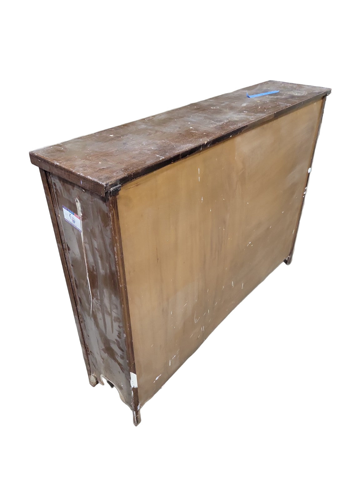 Mid-Century Metal Radiator Cover – Brown Perforated Front Panel