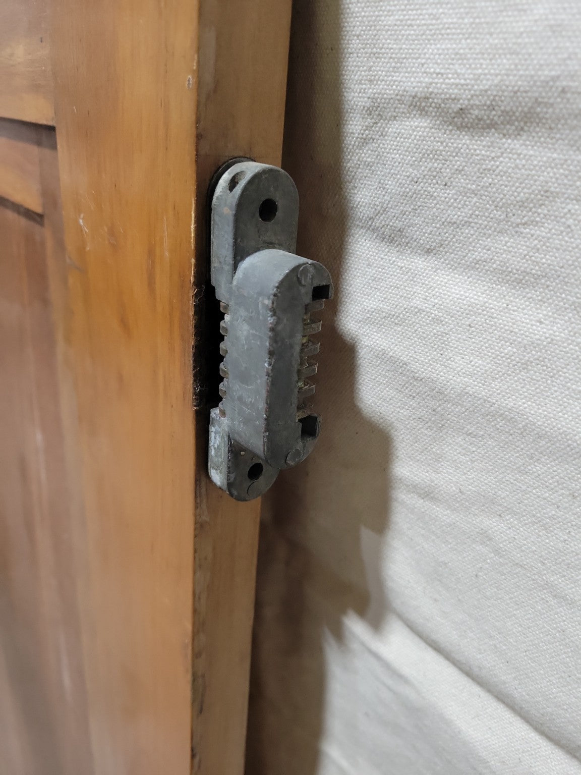 Mid-Century Solid Wood Cabinet Door with Spring-Loaded Pivot Hardware – 27 ⅛" x 53"