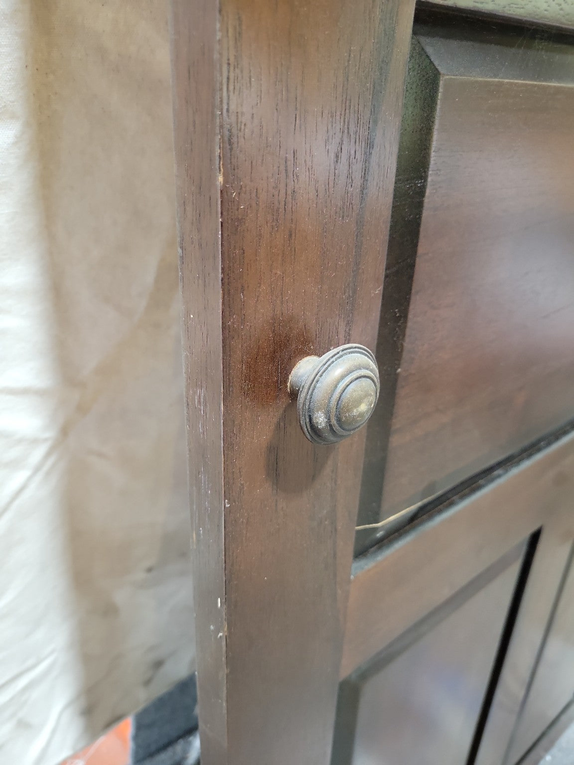 Contemporary Solid Wood Six-Panel Door – Rich Walnut Finish – 26 ¼" x 57 ¼"