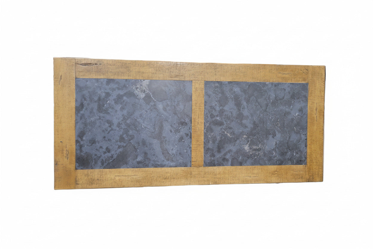 Arhaus Wilhelm Barnwood Natural Oak & Bluestone Table Top (No Base)