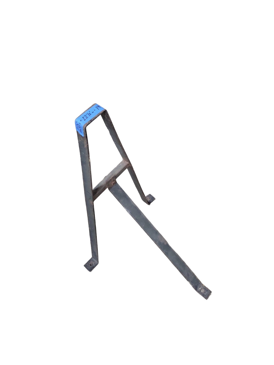 Antique Cast Iron Belt Pulley Stand – Double Wheel Industrial Base