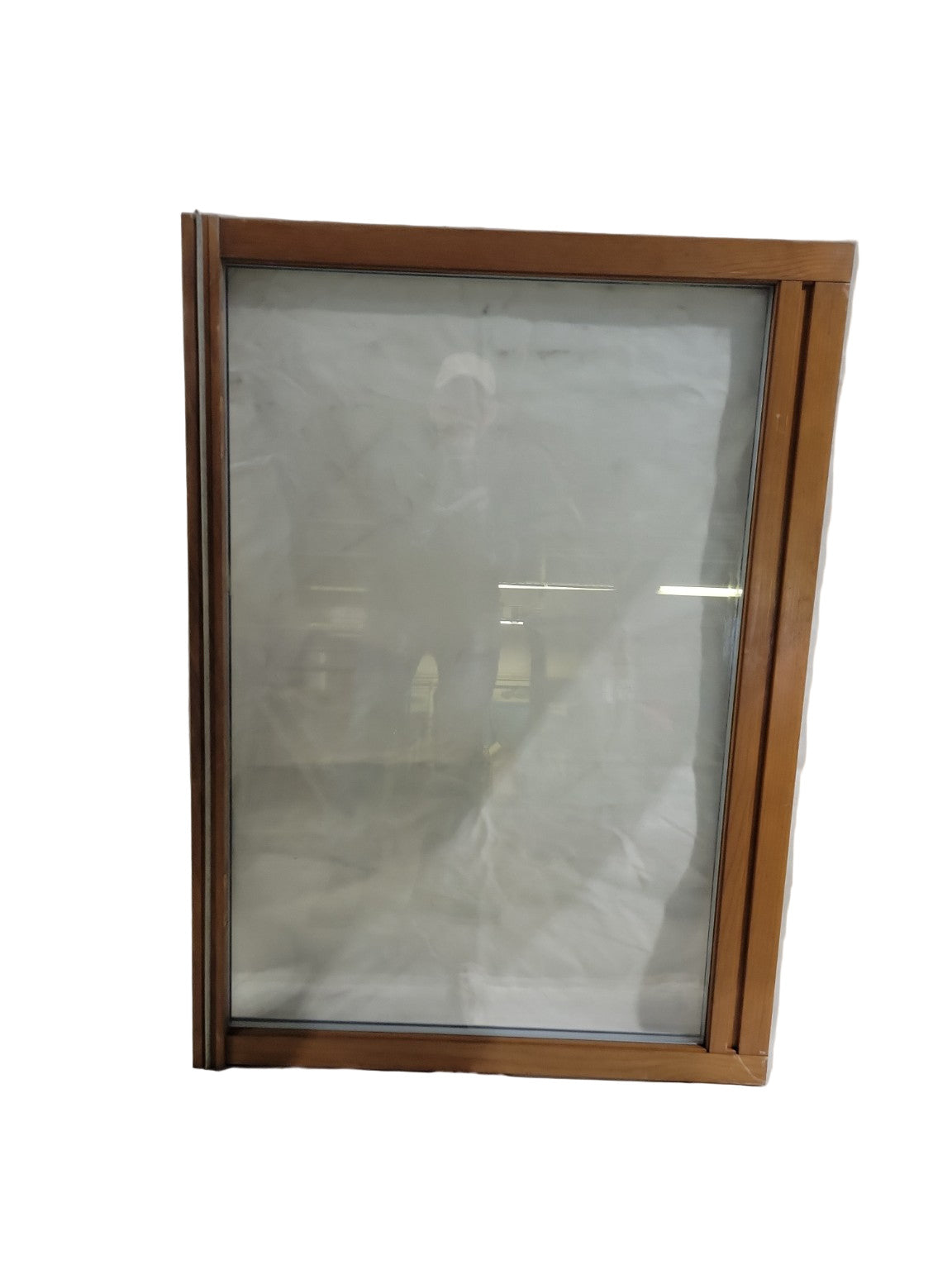 Fixed Window with White Aluminum Exterior and Wood Interior – 38 ⅝” x 27 ¾”