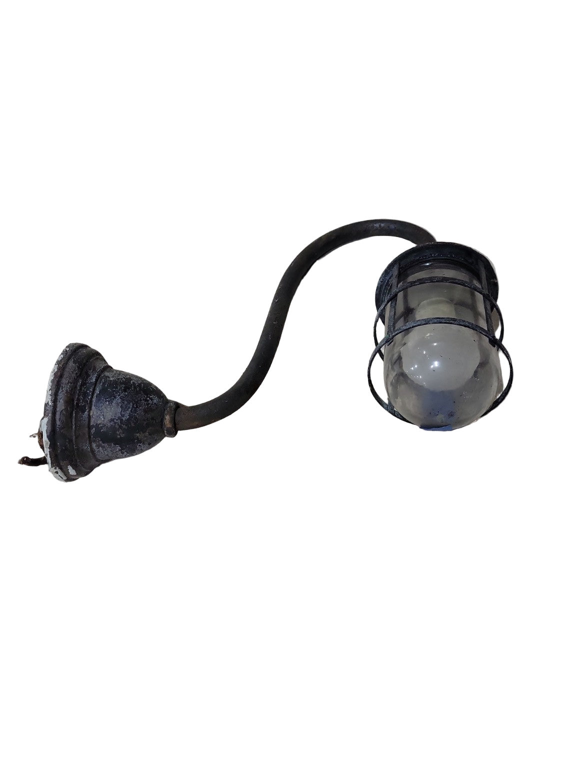 Antique Industrial Gooseneck Cage Light – Russell & Stoll Co. New York