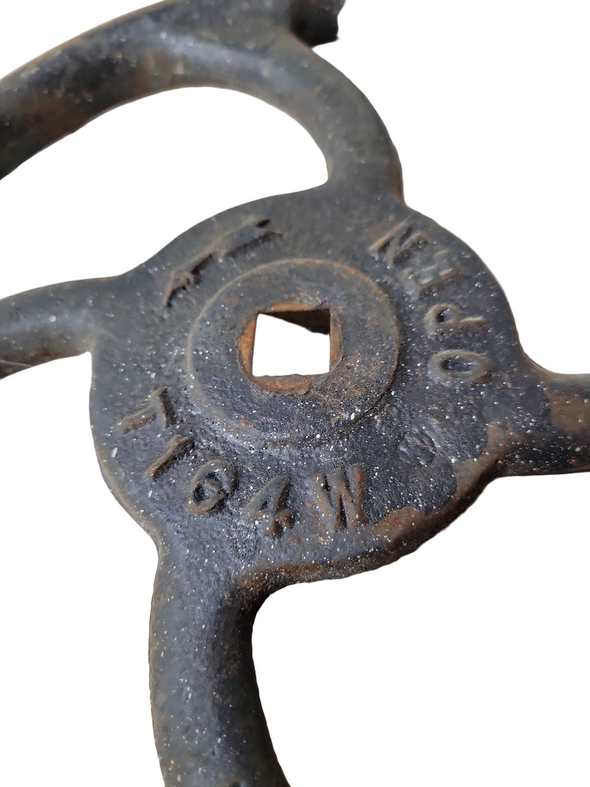 Vintage Cast Iron Valve Wheel – Industrial Handwheel