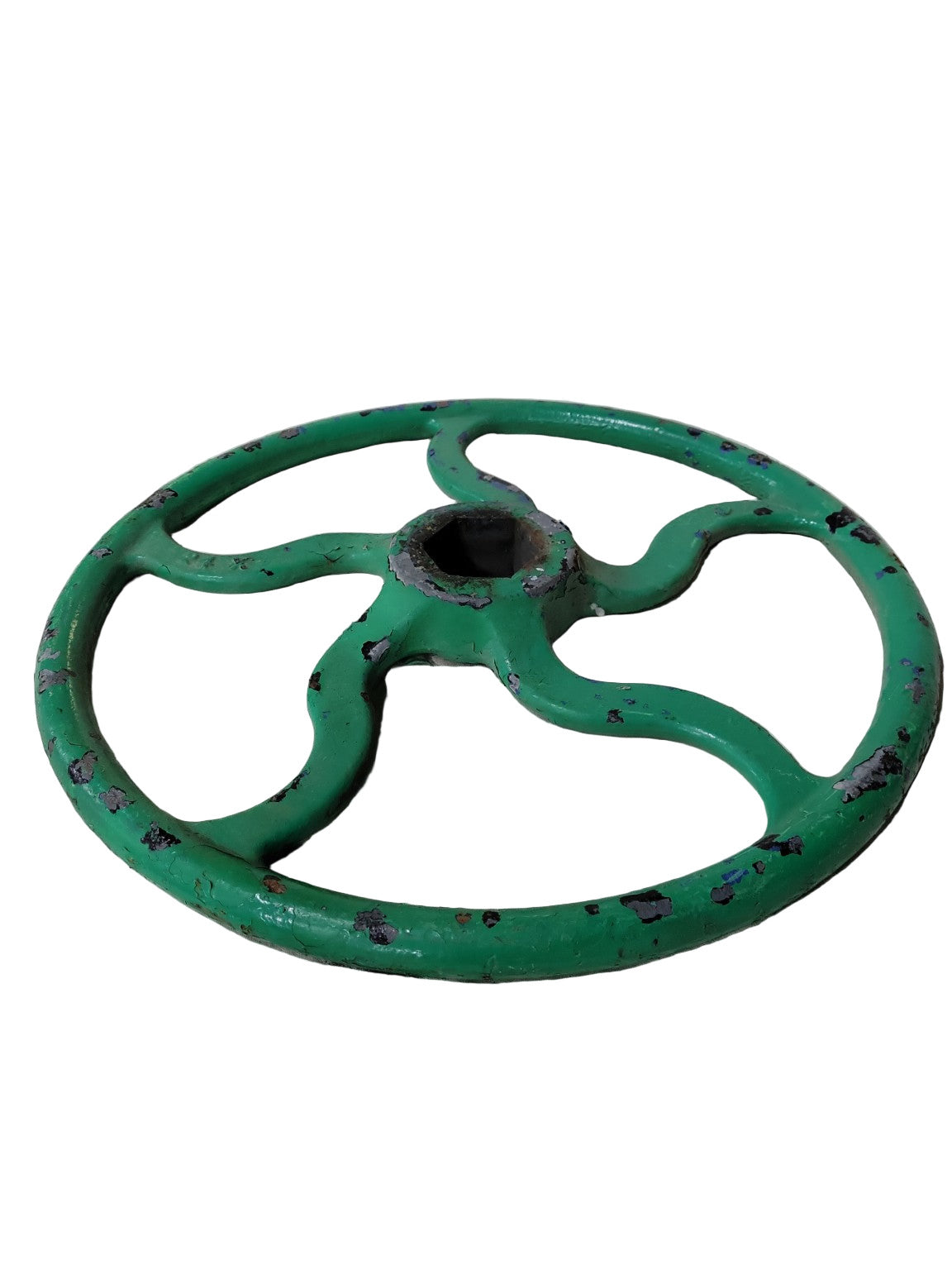 Large Industrial Cast Iron Valve Wheel – Jenkins Bros. 24" Green Handwheel