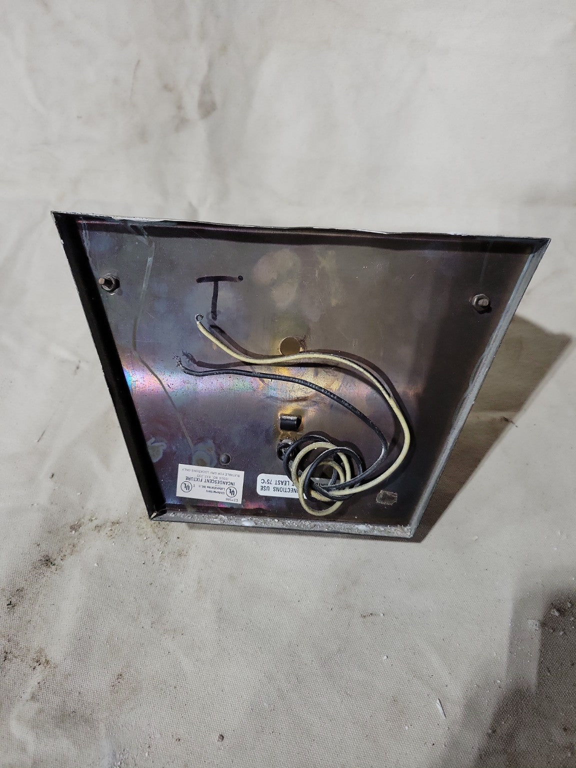 Modern Deco Wall Sconce with Frosted Tiered Glass Shade