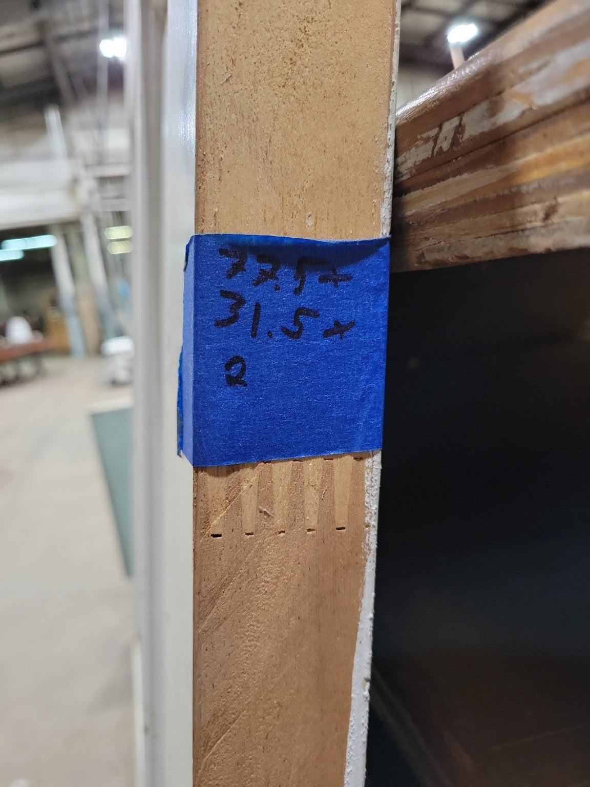 Vintage 6-Panel Interior Door – Two-Tone Paint with Raised Trim