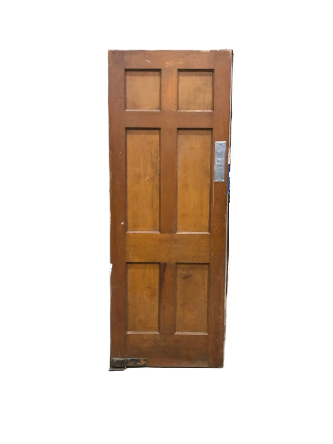 6-Panel Commercial Swing Door – Natural Finish Oak Veneer