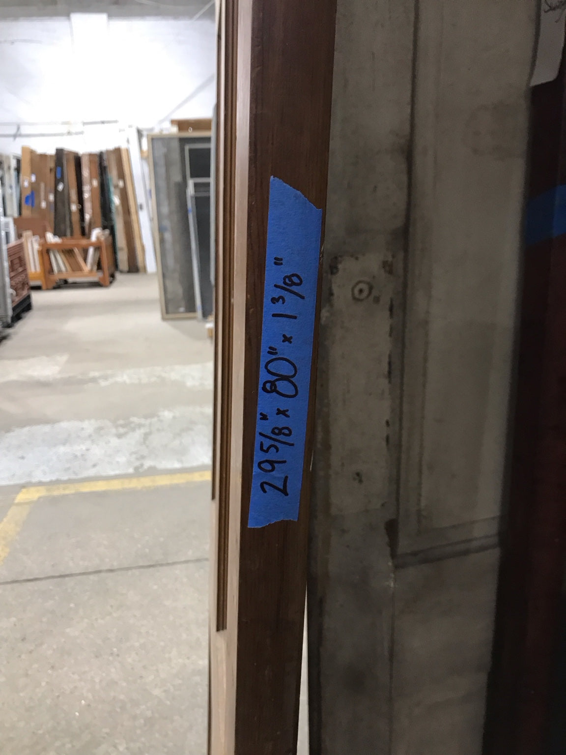 6-Panel Commercial Swing Door – Natural Finish Oak Veneer