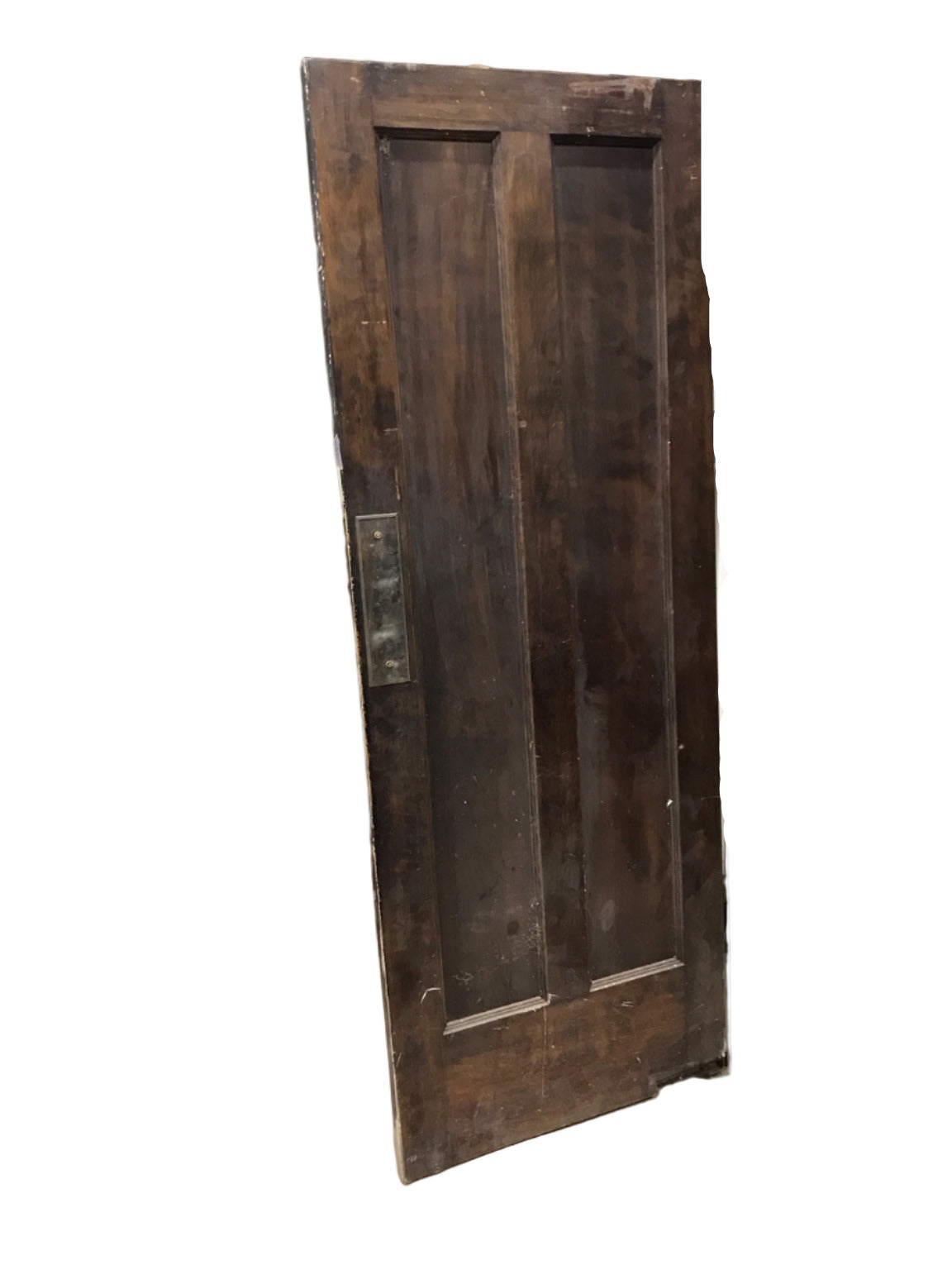 Dark-Stained 2-Panel Swing Door