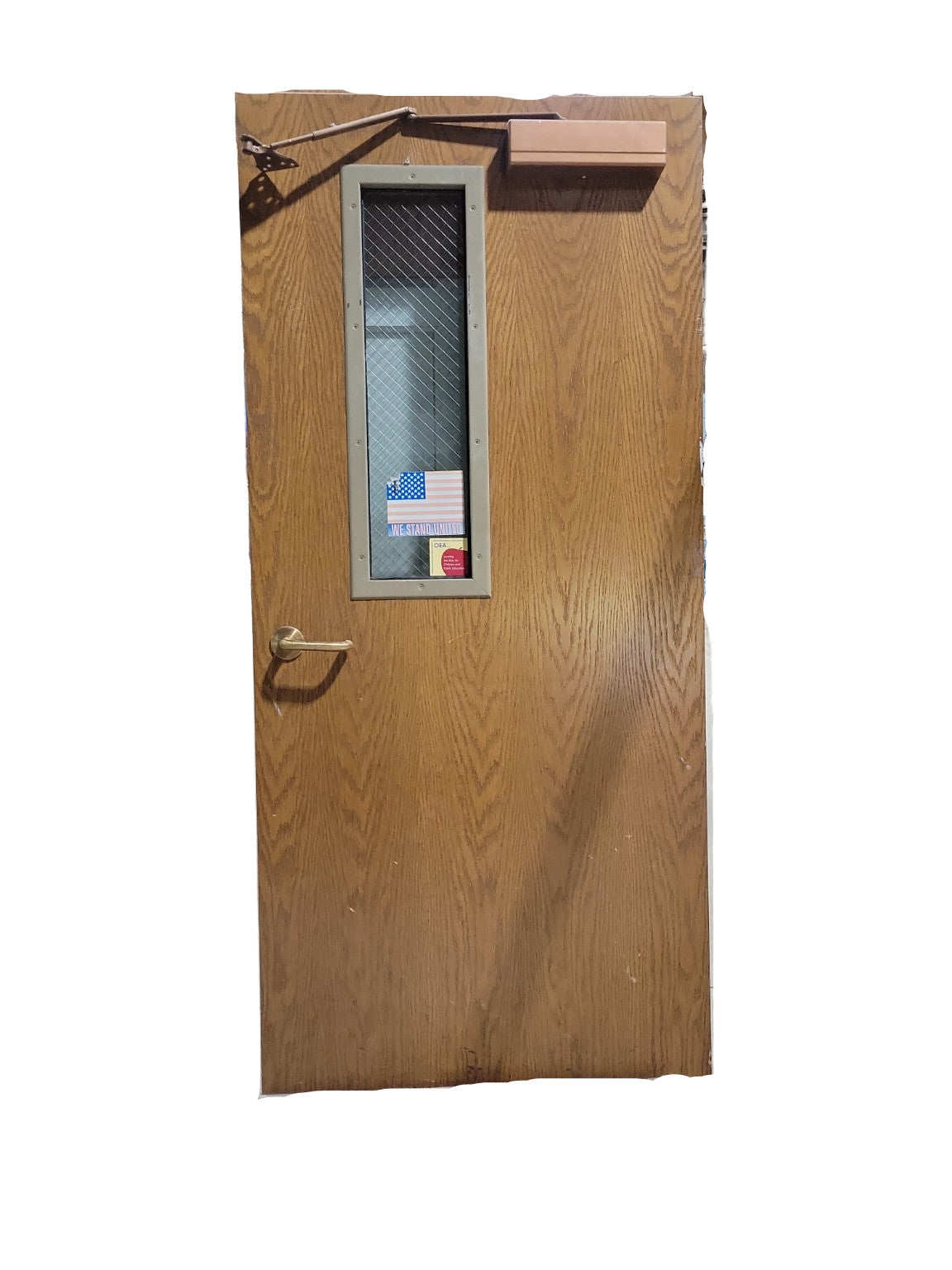 Commercial Fire-Rated Door with Wire Glass Window – 36" W x 80" H