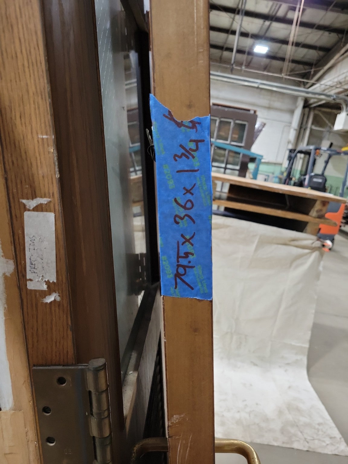 Commercial Fire-Rated Door with Wire Glass Window – 36" W x 80" H