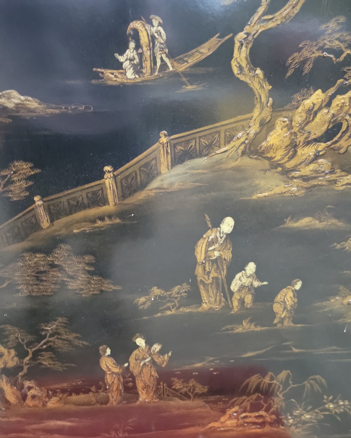 Pair of Hand-Painted Chinoiserie Panels – Bratenahl Place Bistro Salvage