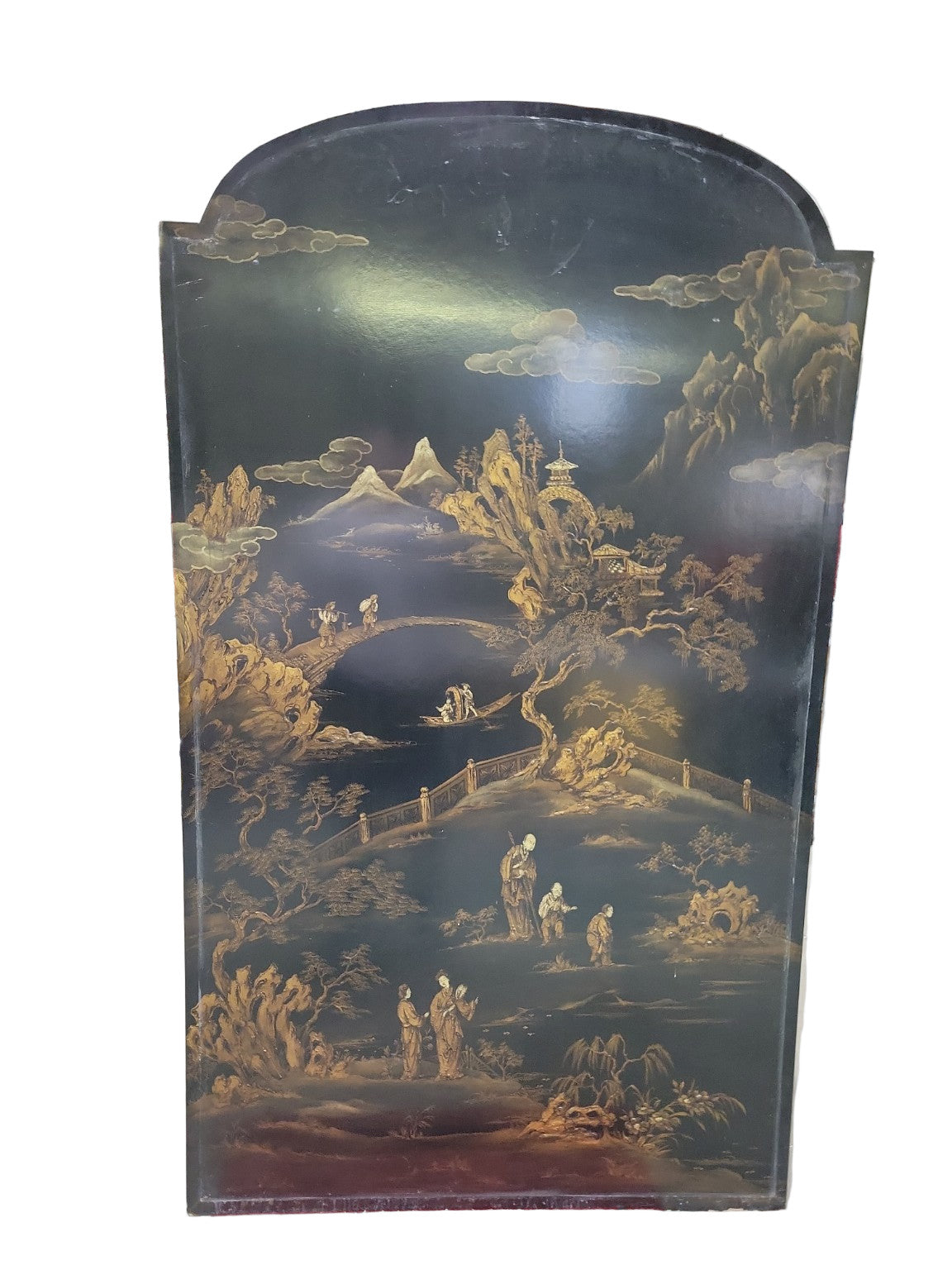 Pair of Hand-Painted Chinoiserie Panels – Bratenahl Place Bistro Salvage