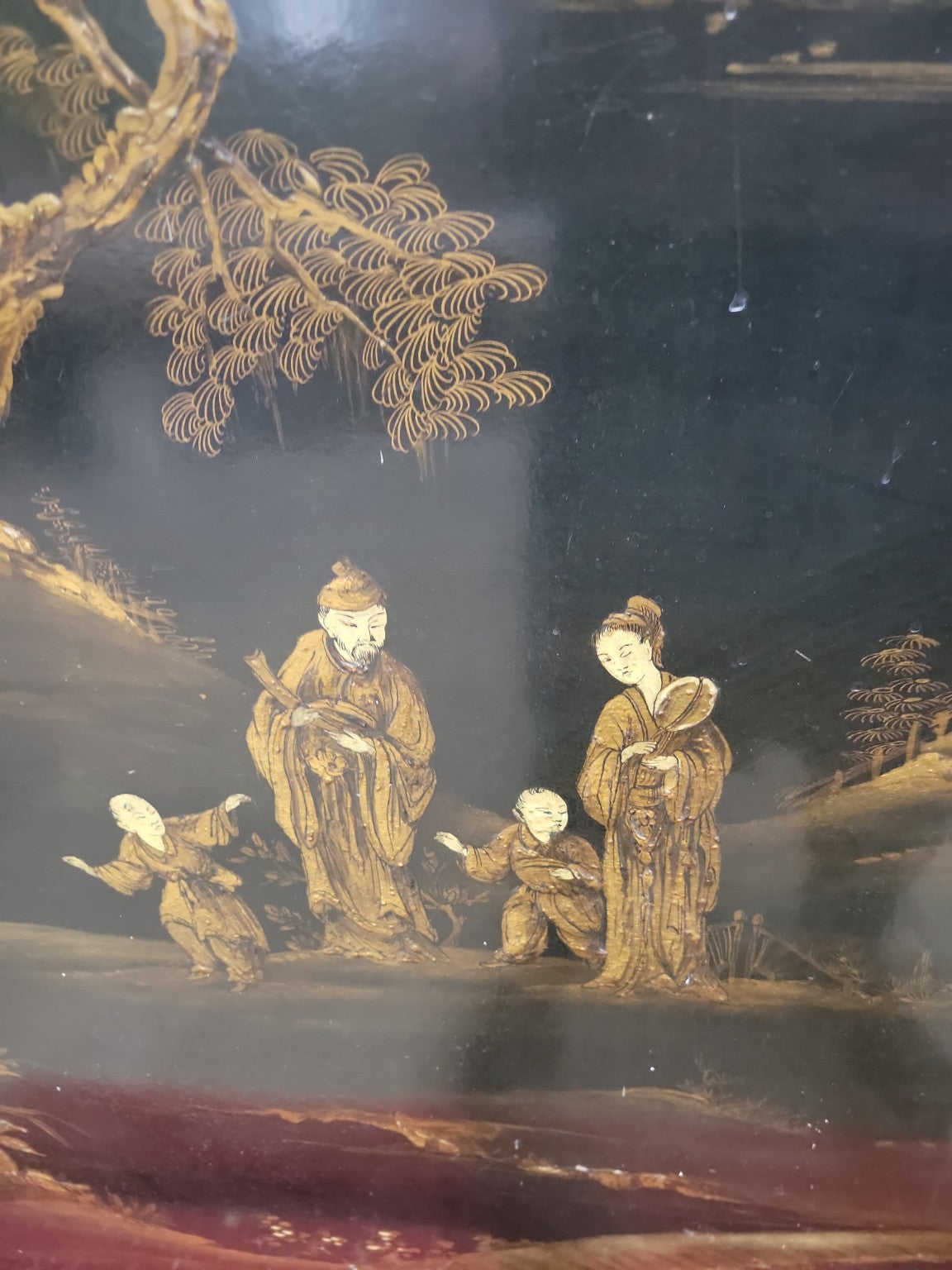 Pair of Hand-Painted Chinoiserie Panels – Bratenahl Place Bistro Salvage