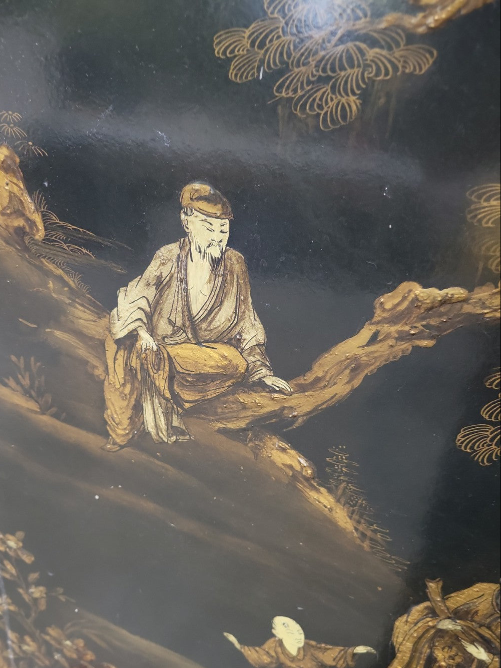 Pair of Hand-Painted Chinoiserie Panels – Bratenahl Place Bistro Salvage