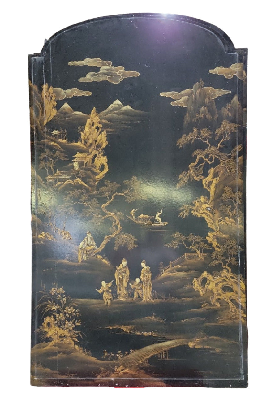 Pair of Hand-Painted Chinoiserie Panels – Bratenahl Place Bistro Salvage