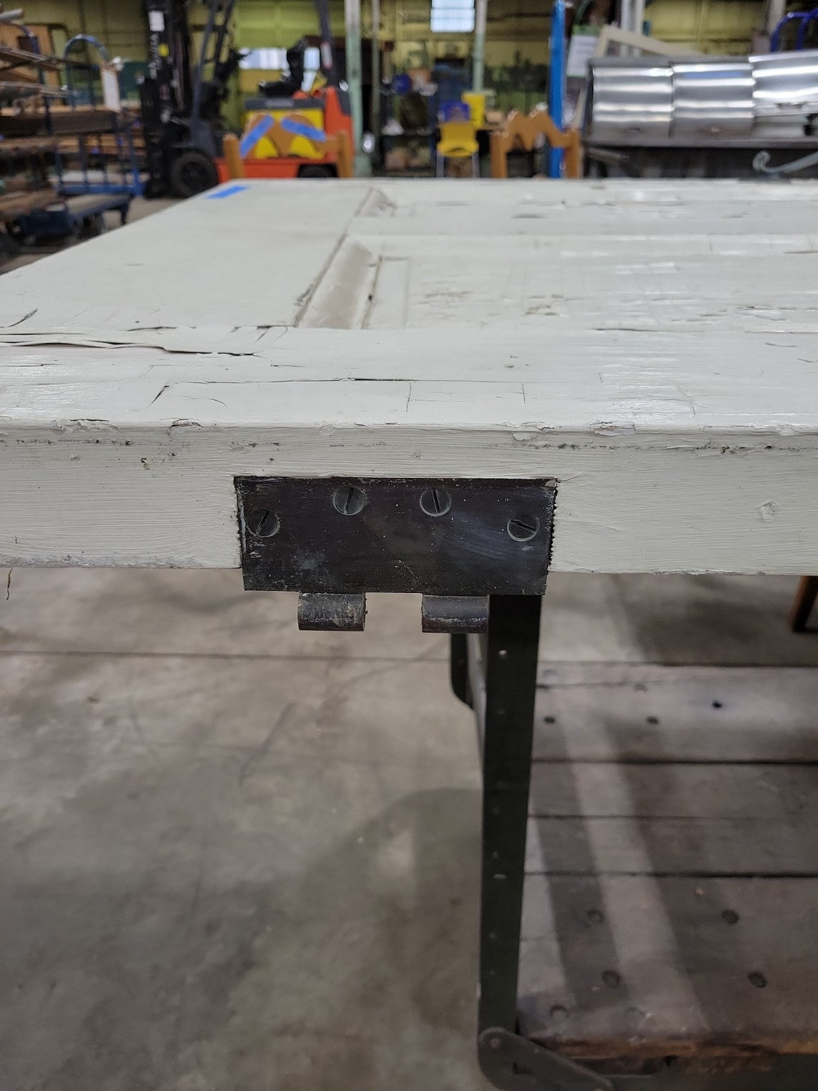 Antique 6-Panel Wood Door with Original Yale Hardware – 40 ⅛" x 83"