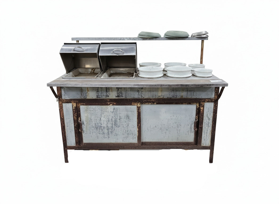 Antique Hot Salad Bar Station – Berman Gloekler Co., Pittsburgh PA