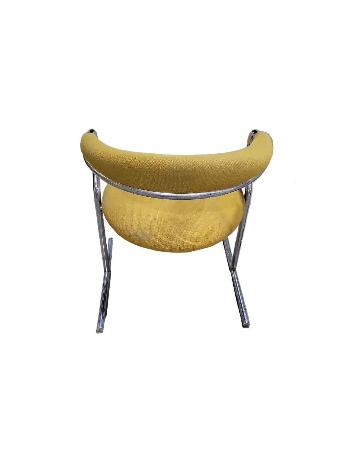 Pair of Thonet SS33 Bauhaus Cantilever Chairs – Chrome & Mustard Wool Upholstery