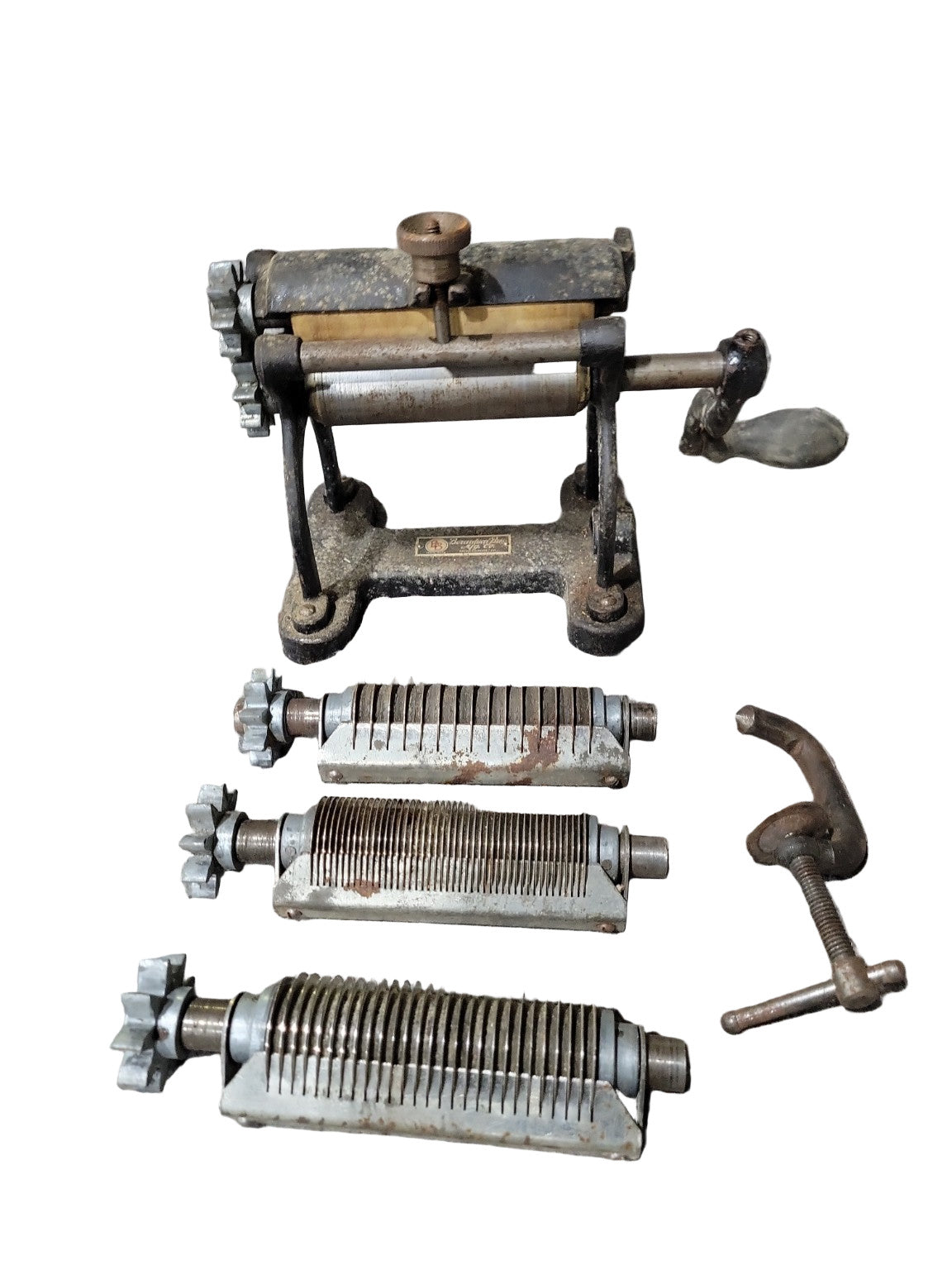 Vintage Pasta Cutter Machine – Berarducci Bros. with Interchangeable Dies