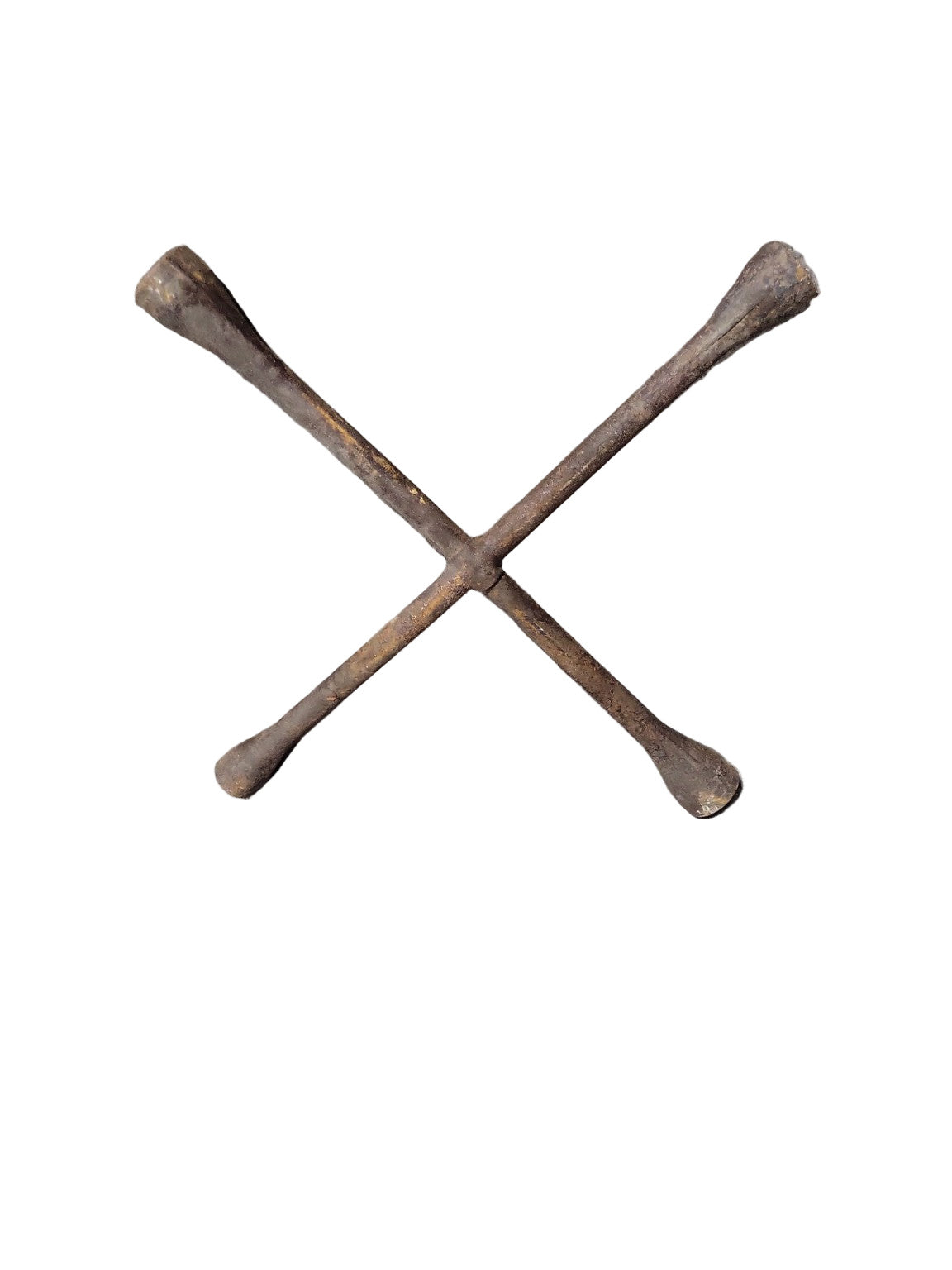 Antique Four-Way Lug Wrench – 14½" x 14½"