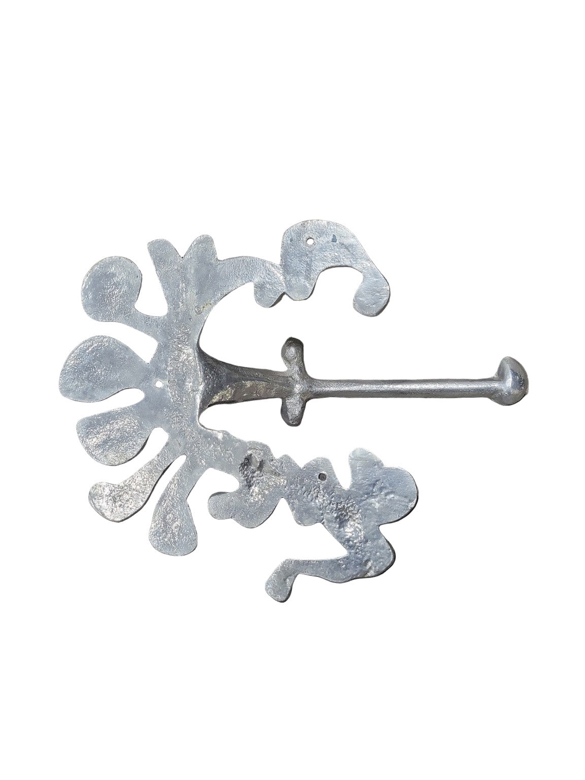 Drumm Cast Aluminum Toilet Paper Holder – Organic Abstract Form (1983)