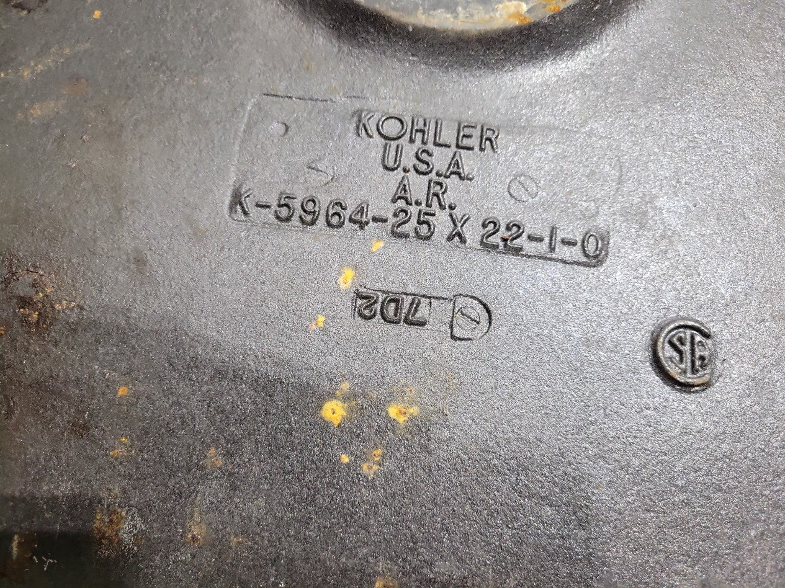Vintage Kohler Cast Iron Drop-In Sink – Model K-5964