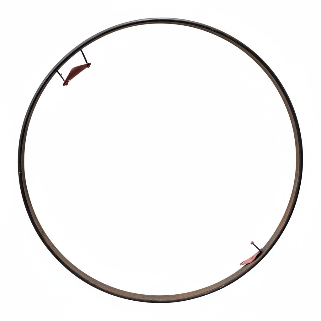 Antique Steel Wagon Wheel Rim – 41" Diameter x 1 3/8"