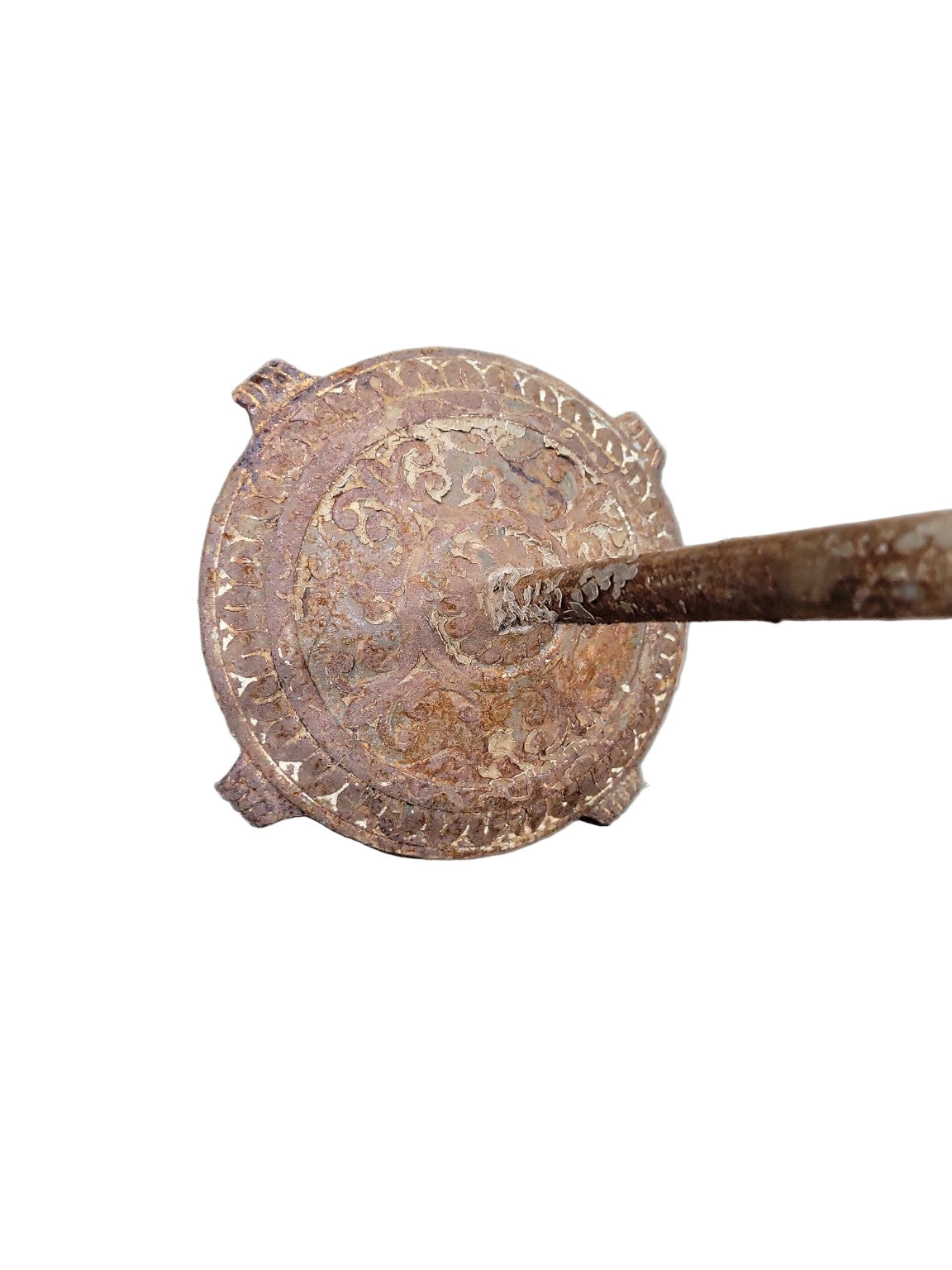 Antique Cast Iron Smoking Stand Floor Lamp – Gooseneck Arm