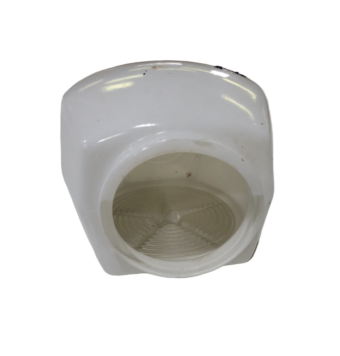 Vintage Milk Glass Shade – Starburst & Ribbed Panel Design