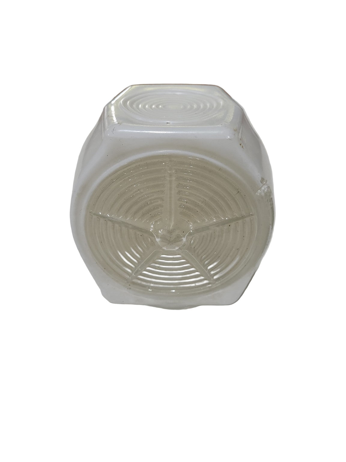 Vintage Milk Glass Shade – Starburst & Ribbed Panel Design