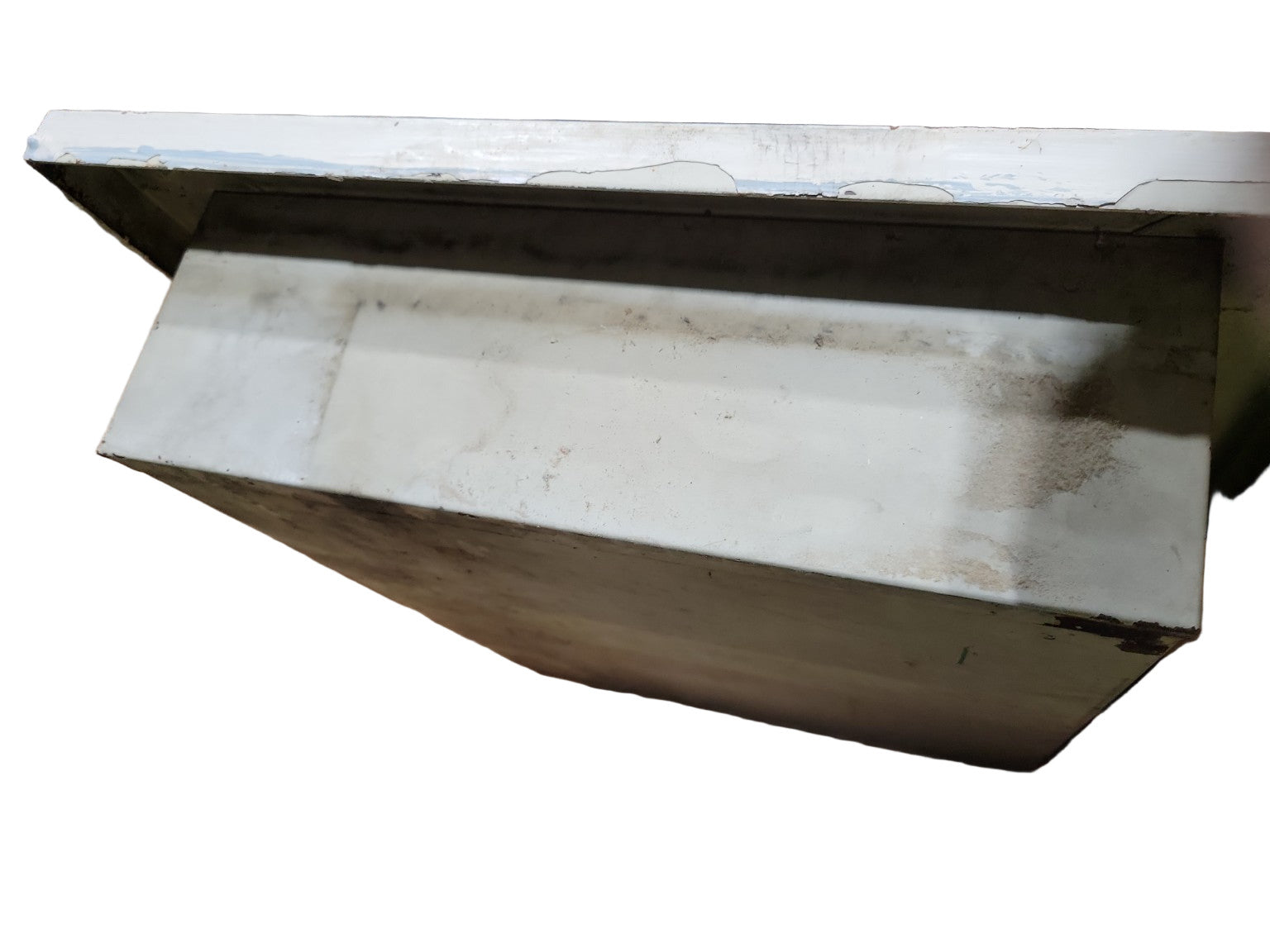 Vintage Wall-Mount Medicine Cabinet with Mirror Door – Paint Chipped