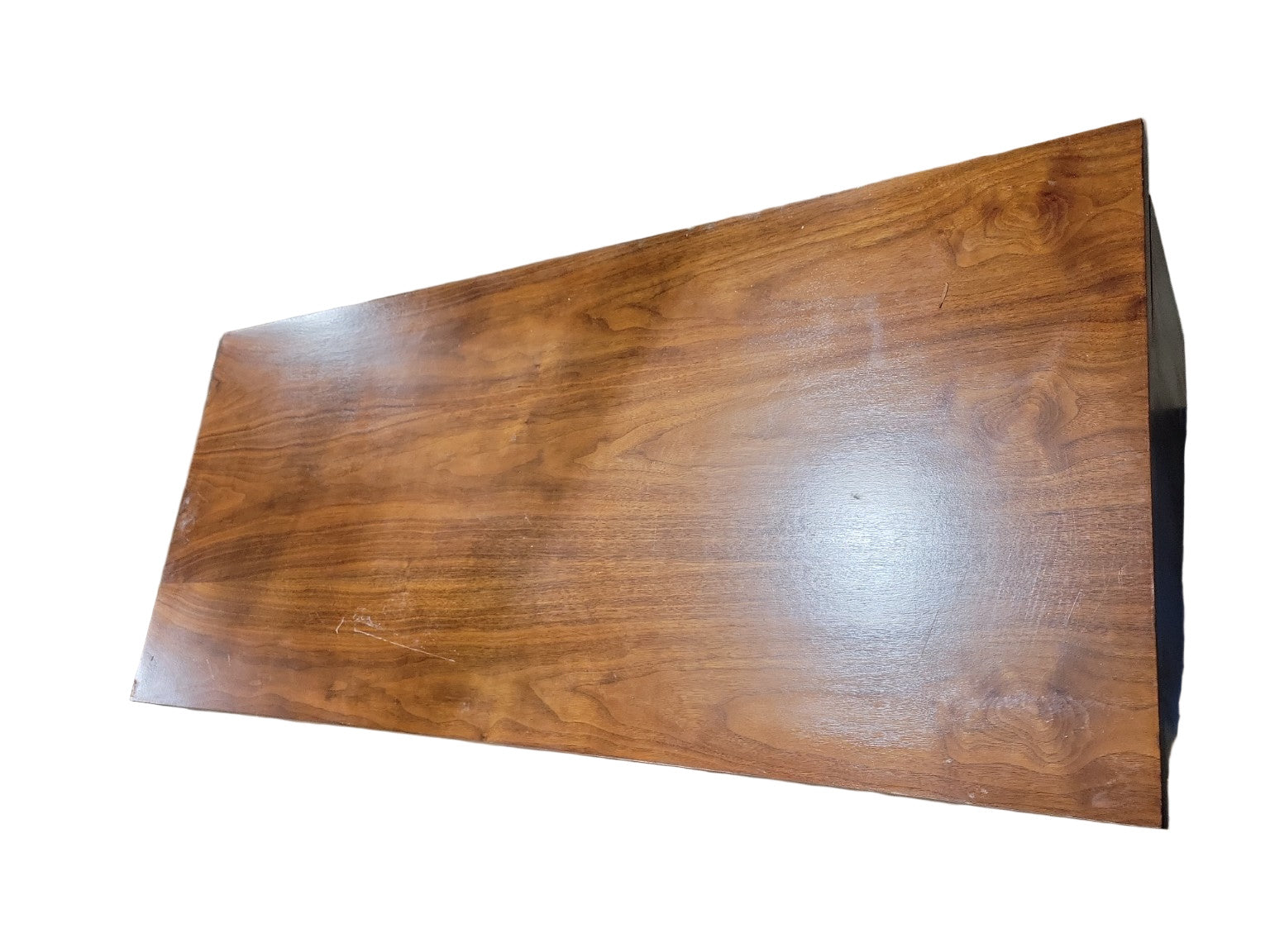 Mid-Century Modern Walnut Floating Desk – Hooker “Mainline” Collection