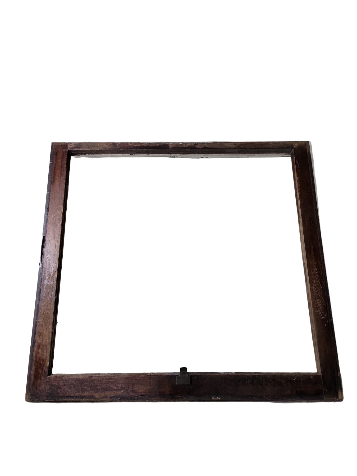 Antique Wood Window Frame No Glass – 34 ½" x 32" x 1 ¾"