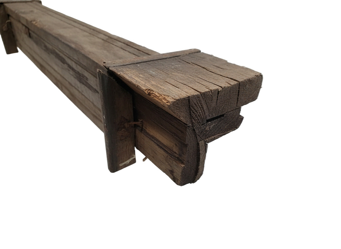 Two-Sided Salvaged Oak Corner Trim – 5 ½" x 5 ½" x 73 ¾"