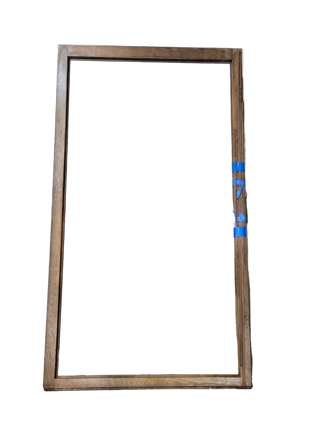 Oversized Oak Sliding Cabinet Door Frame with Track Grooves – 40" x 71 ½"