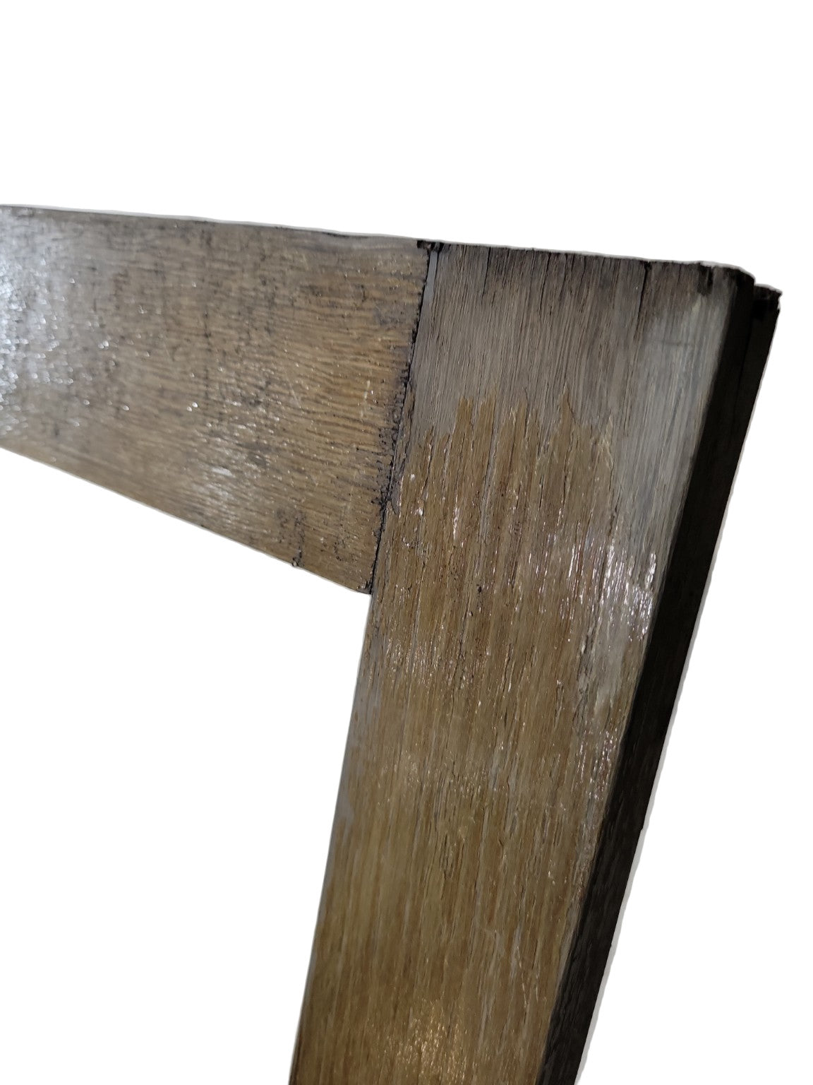 Oversized Oak Sliding Cabinet Door Frame with Track Grooves – 40" x 71 ½"