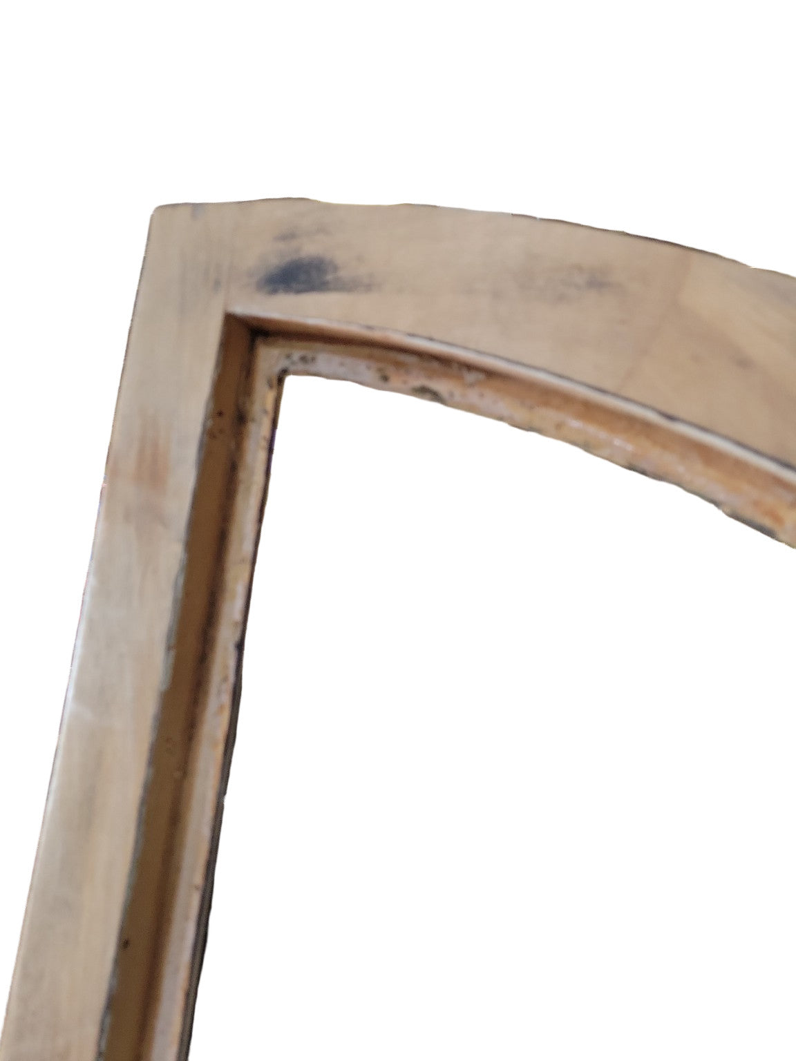 Arched Wood Window Frame with Trim – 24" x 72"