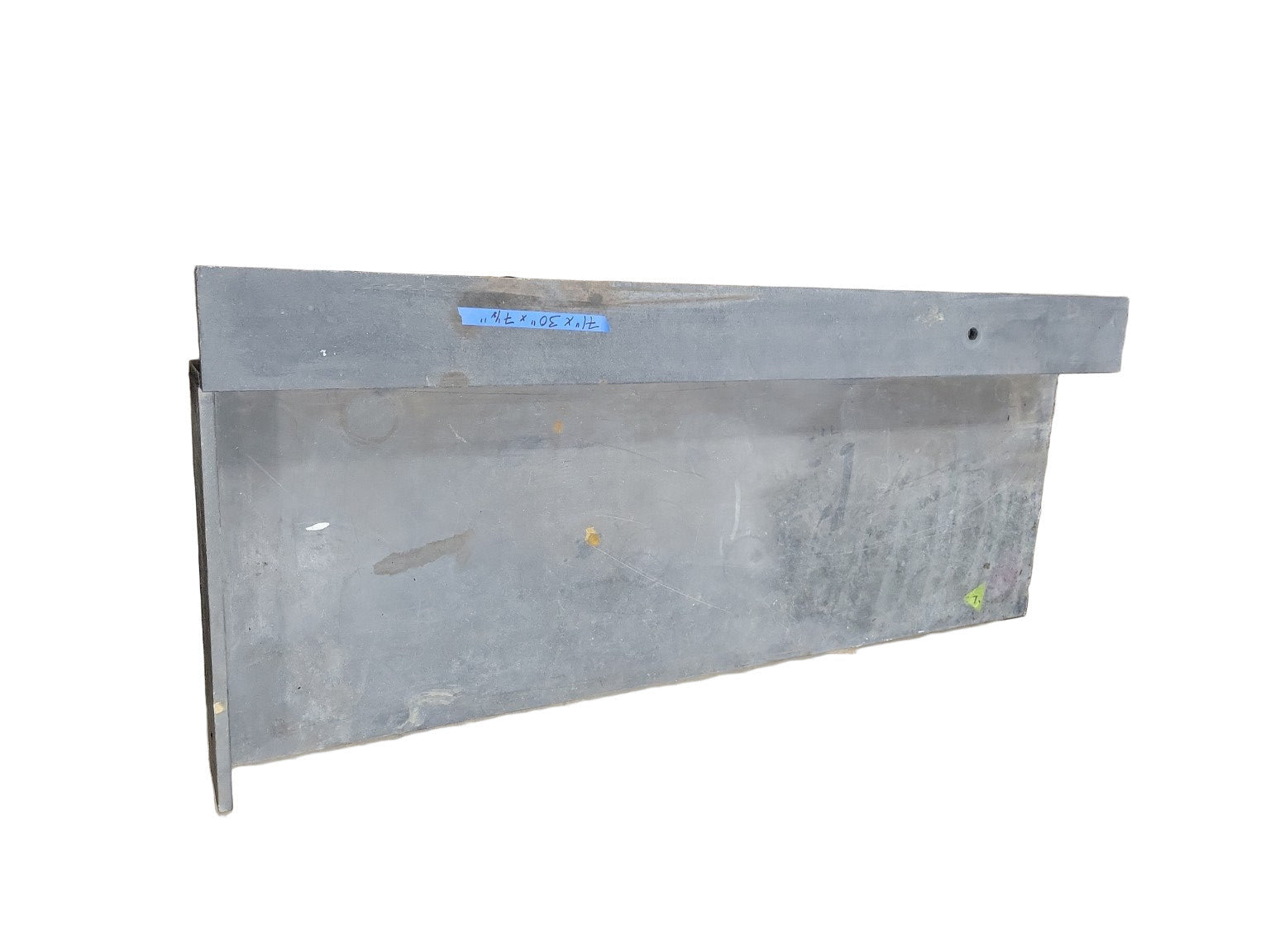 Reclaimed Soapstone Countertop with Raised Back and Side Lip – 71" x 30" x 7 ¼"