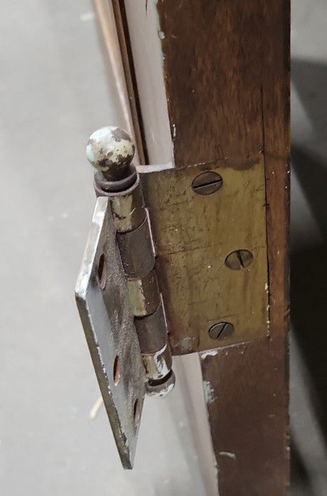 Antique Full-Length Mirror Door with Brass Hardware – 24 ⅛" x 80"