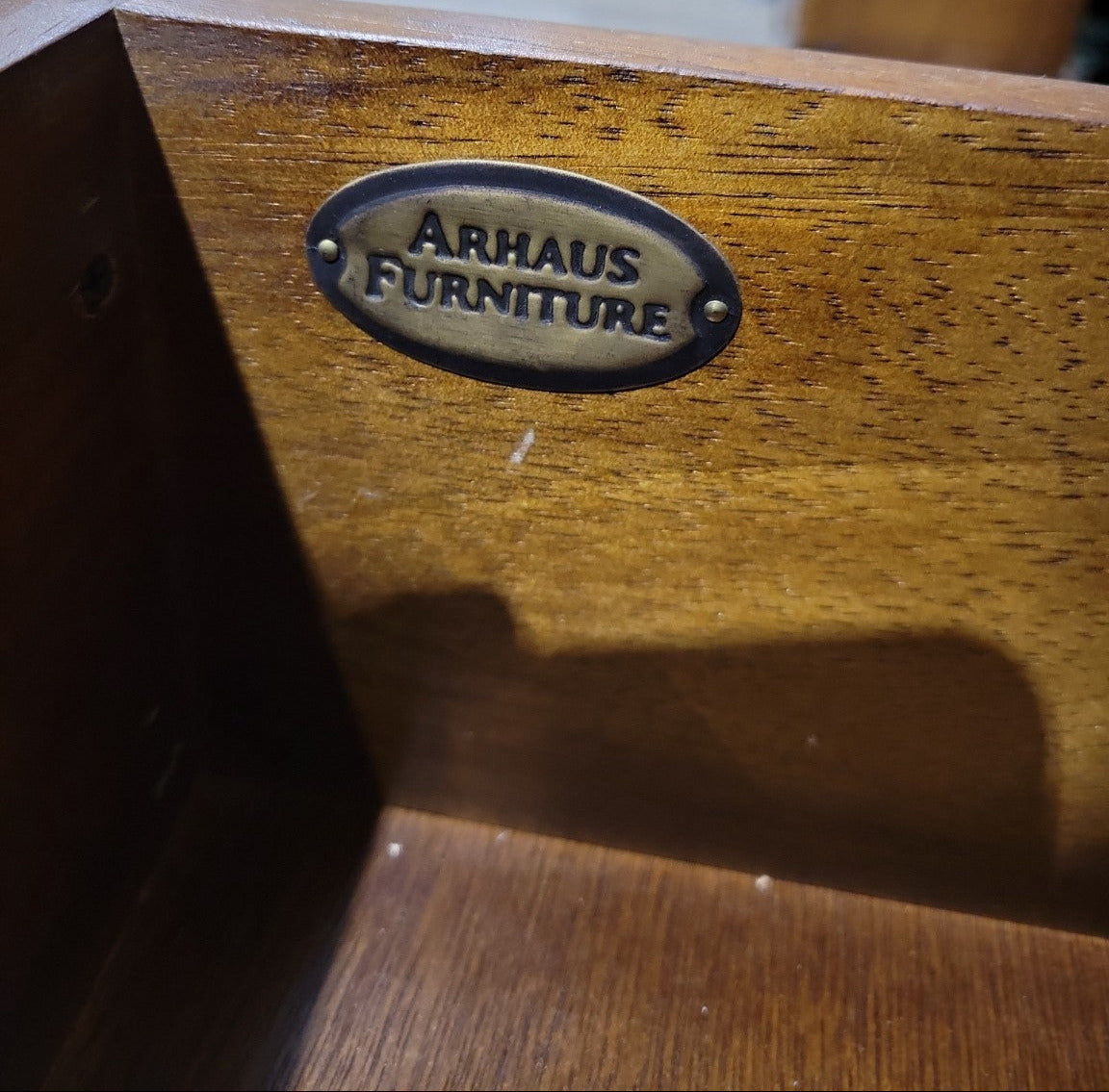 Arhaus Modular Wall Unit with Overhead Storage – Solid Wood