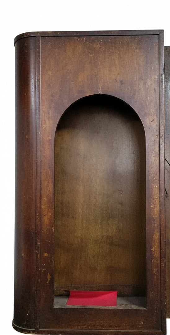 Antique Oak Back Bar from The Ugly Broad Tavern – 7-Piece Modular Pub Fixture