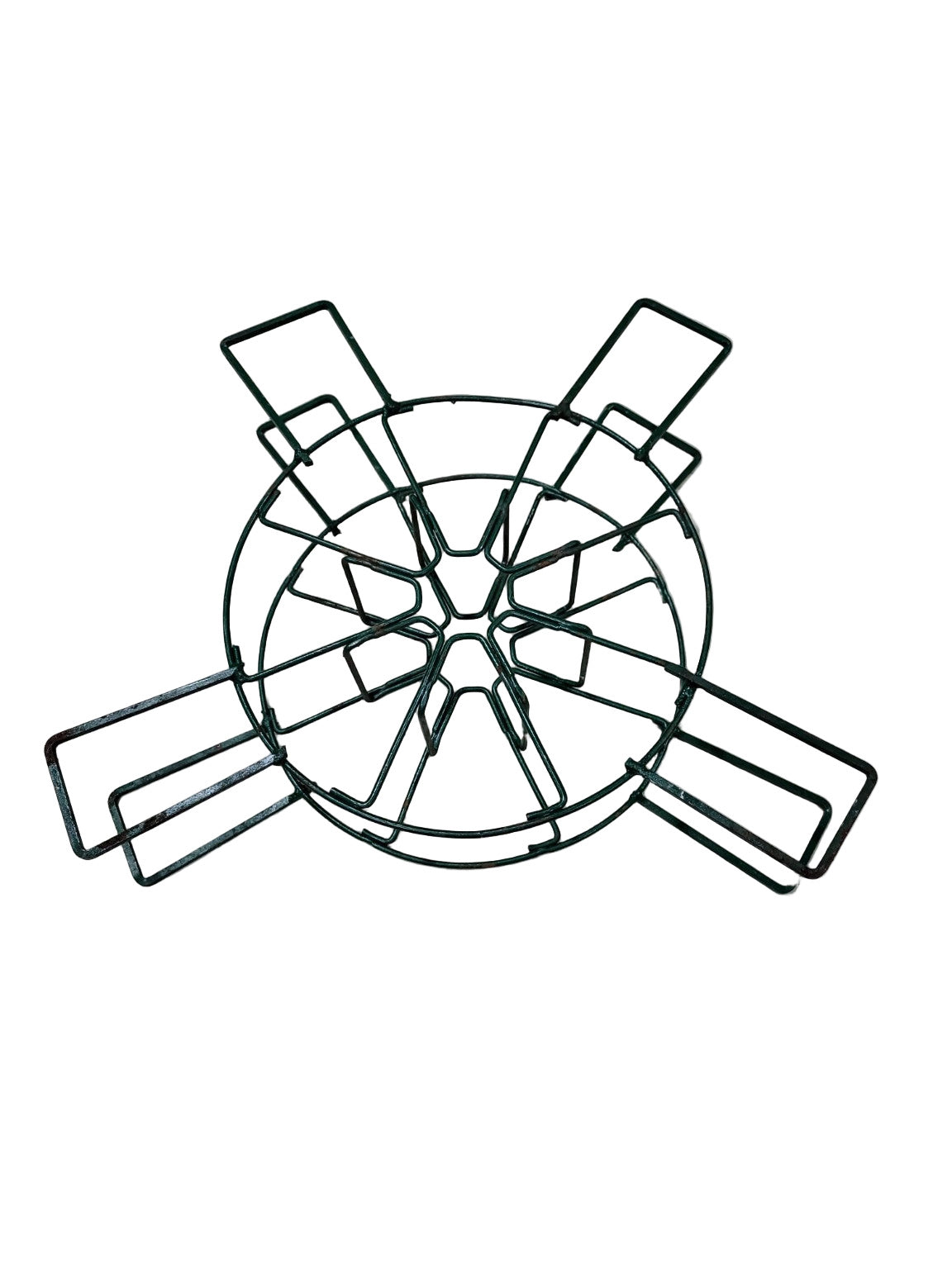 Vintage Green Wire Spool Holder – Circular Industrial Form