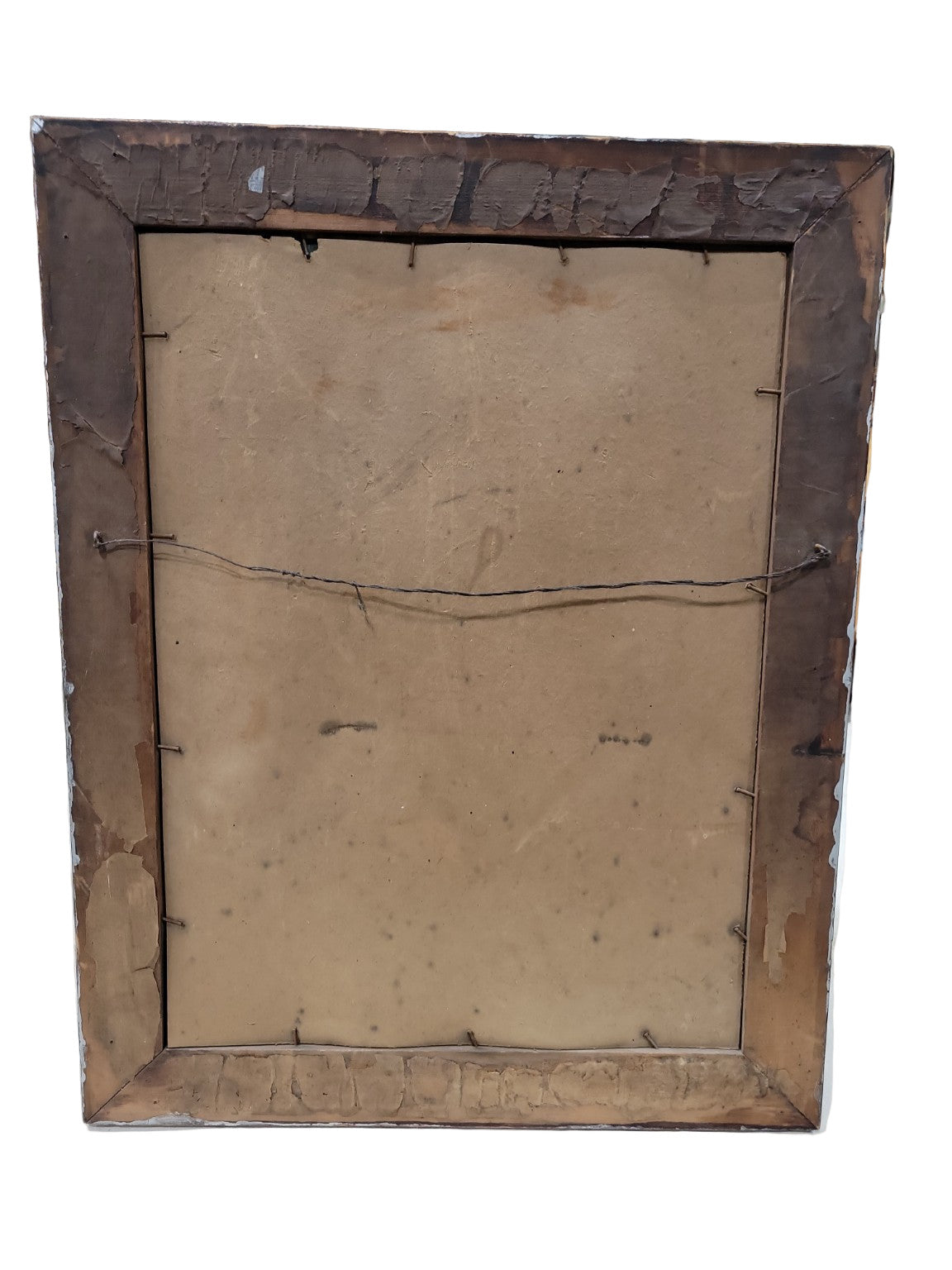 Antique Religious Lithograph on Tin – Saint Anne Teaching the Virgin Mary