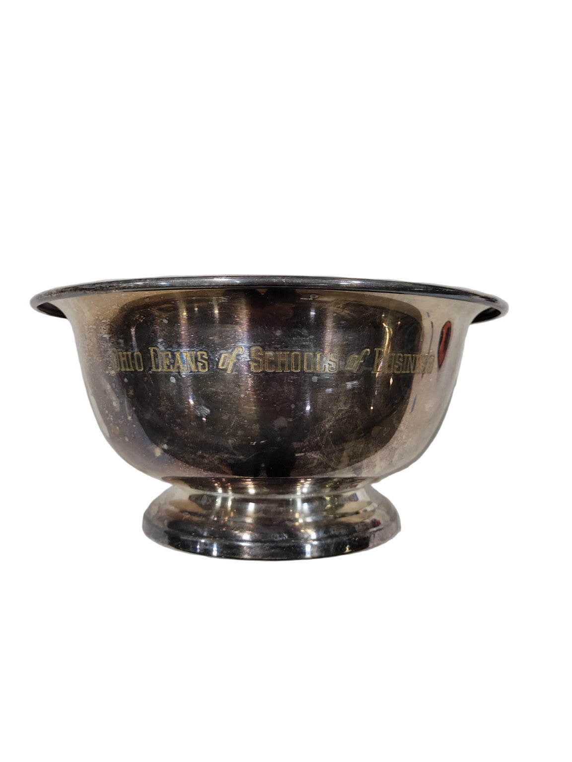 Engraved Silverplate Presentation Bowl – Ohio Deans of Schools of Business